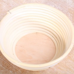 Rijsmandje van riet met hout - 750g Rond