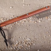 Handmade scoring tool with removable razor blade