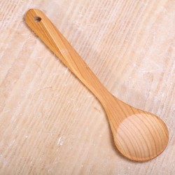Round spoon cherry wood