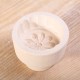 Wooden Butter mold round  with flower