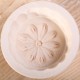 Wooden Butter mold round  with flower