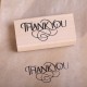 Wooden stamp  Thank You