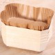 Bakeable wooden 500g basket with paper inlay