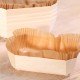 Bakeable wooden 500g basket with paper inlay