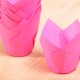 Medium Tulip muffin cups  pretty pink