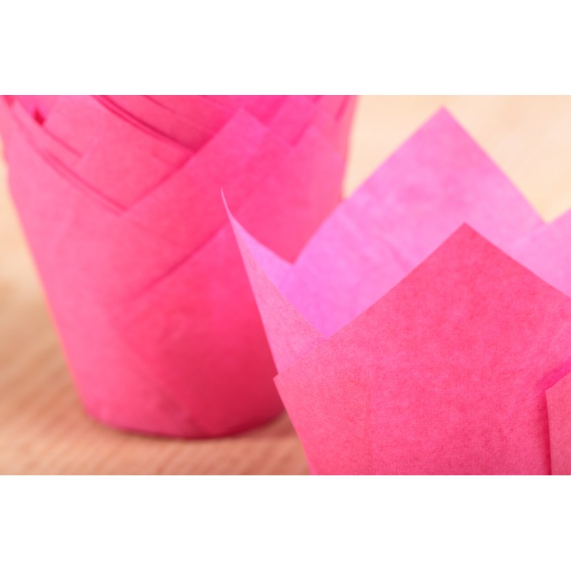 Medium Tulip muffin cups pretty pink Weekend Bakery Medium Tulip muffin cups pretty pink Weekend Bakery