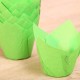 Medium Tulip muffin cups  bright green