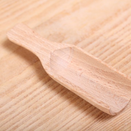 Small wooden scoop