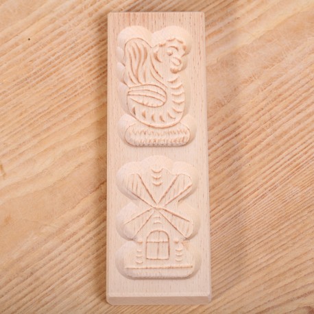 Speculaasplank met twee figuren