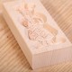 Wooden cookie mold Woman in costume small