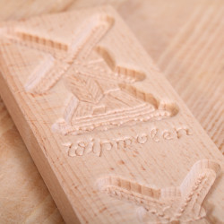 Speculaasplank met drie molens 46.5 cm