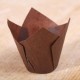 Tulip muffin cups chocolate brown - Ø bodem 5 cm - 24 stuks