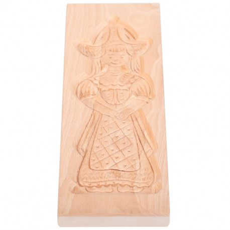Cookie mold Girl from Volendam beech wood 32 cm
