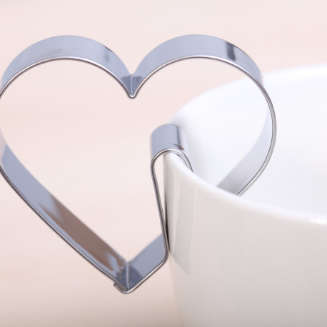 Cookie cutter - Heart hang on cup