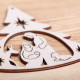 Decorative stencil Christmas manger