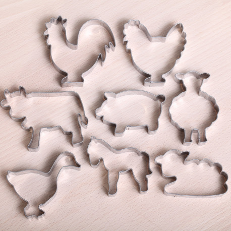Cookie cutter set Farmyard Animals