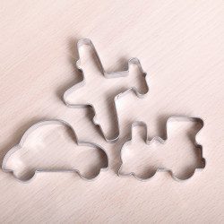 Cookie cutter set - Train, plane, automobile