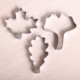 Cookie cutter set- Autumn Leaves - set of 3
