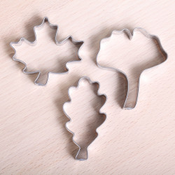 Cookie cutter set- Autumn Leaves