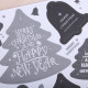 Merry Christmas  kado labels kleur