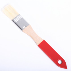 Bakkwastje 2.5 cm met houten handvat rood