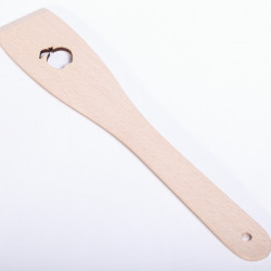 Wooden spatula with Apple