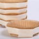 Bakeable octagonal wooden basket with paper inlay