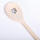 Wooden Spoon with Four-leaf clover