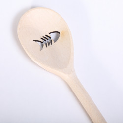 Wooden Spoon with Rooster