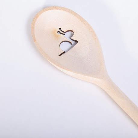 Wooden Spoon with Snail