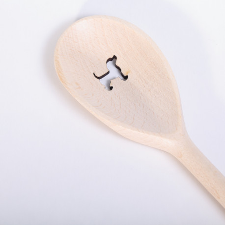 Wooden Spoon with Dog