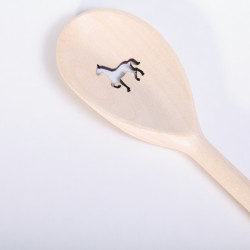 Wooden Spoon with Dog