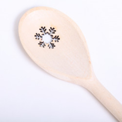 Wooden Spoon with Snowflake