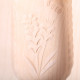 Wooden Butter mold oval with flower