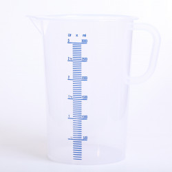 Measuring jug 3 liter plastic transparent