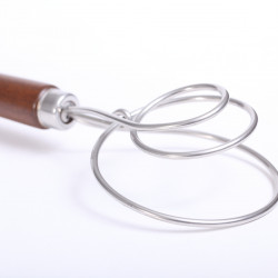 Danish dough whisk 8.5cm - Walnut brown