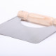 Sturdy Dough Cutter stainless steel / wood