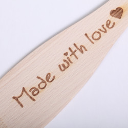 Houten spatel 'Made with love ♥'