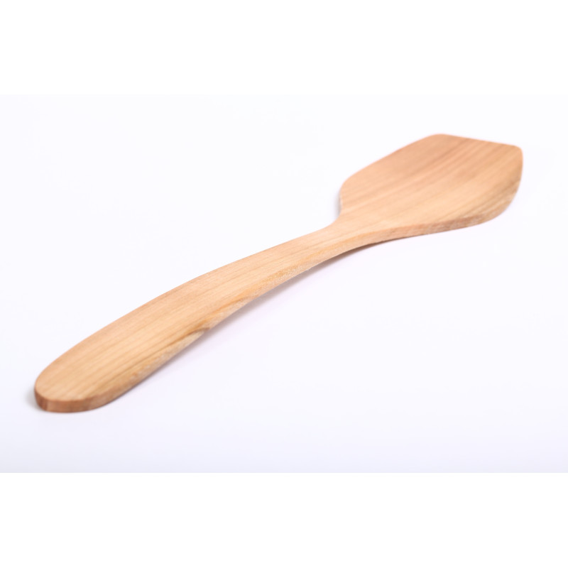 Large cherry wood flipper spatula.