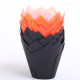Tulip muffin cups Halloween - orange & black