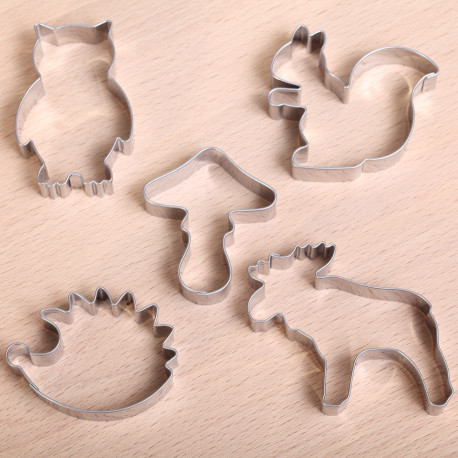 Cookie cutter set - Forest Animals