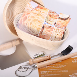 Enthusiastic Bread Baker Kit - 2 bannetons, one oval, one round
