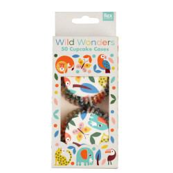 Cupcake cases 'Wild Wonders' - 50 pcs