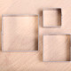 Koekjes uitsteekset -  Set van 3 vierkantjes