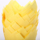 Tulip muffin cups Yellow - Bottom Ø 5cm / 2 inches