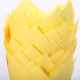 Tulip muffin cups lente-geel - bodem Ø5cm - 24 stuks