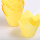 Tulip muffin cups Yellow - Bottom Ø 5cm / 2 inches
