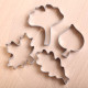 Cookie cutter set- Autumn Leaves set of 4