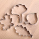 Cookie cutter set- Autumn Leaves set of 4