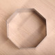 Taart en dessertring Octagon - rvs